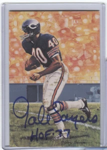 Gale Sayers Signed #116 Goal Line NFL HOF Postcard 3198/5k w COA 031121DBGL - Picture 1 of 2