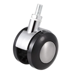 Bürostuhl Rad 2 Inch Zwillingsrad M8x15 Gewindestiel Drehgelenk - Bild 1 von 3