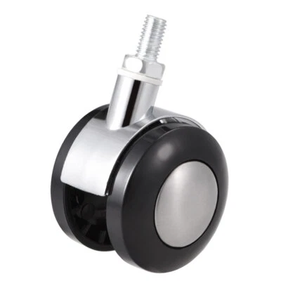 Bürostuhl Rad 2 Inch Zwillingsrad M8x15 Gewindestiel Drehgelenk - Bild 1 von 3