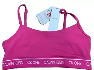 Bralette micro sin forro para mujer Calvin Klein (X-SMALL) CK One QF5727-670 NUEVO CON ETIQUETAS - Imagen 1 de 9