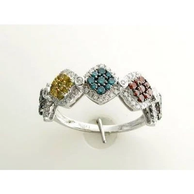 Anillo Le Vian Oro Blanco 14K G-H SI1 Diamante Rojo 0.98 cts Talla 7 Foto 1 de 4