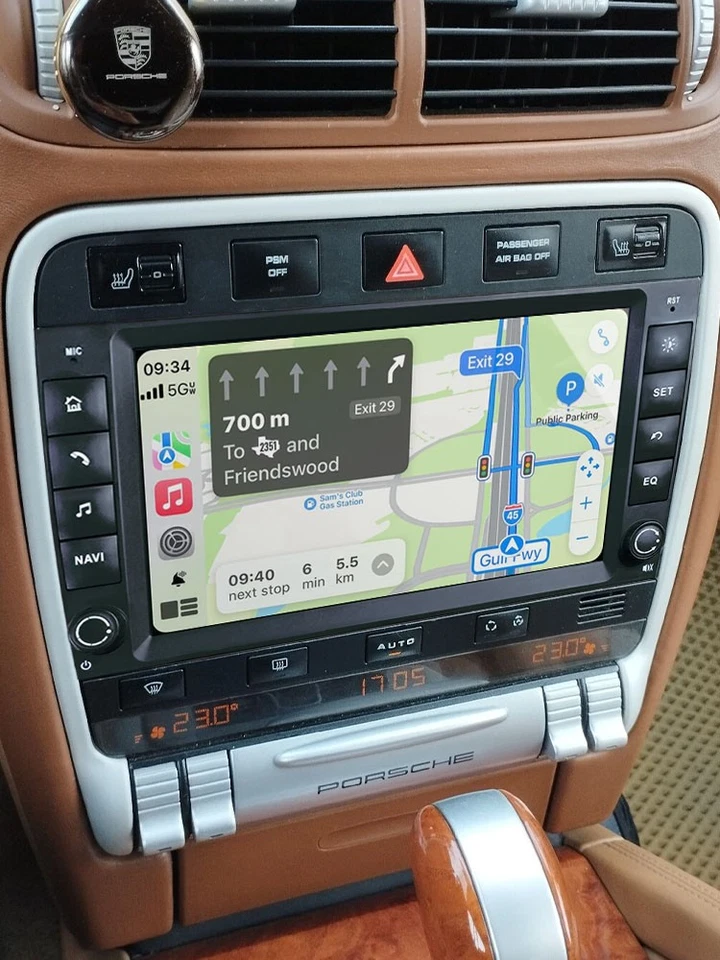 4+64G Android 14 Autoradio CarPlay GPS BT Navi Für Porsche Cayenne 9PA 2002-2010 - Bild 1 von 4