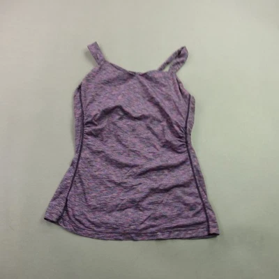 Camiseta sin mangas Prana para mujer mediana sin mangas ligera púrpura entrenamiento cuello en V Foto 1 de 4