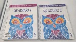 BJU Press Reading 2 Teacher's 3rd Edition Part 2- Worktext Answer Key Homeschool - Picture 1 of 10
