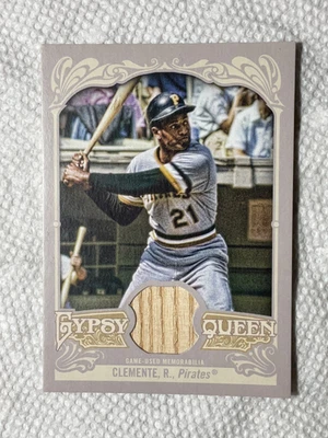 2012-Topps- "Gypsy Queen"- Roberto Clemente- Bat Card. - Image 1 of 2
