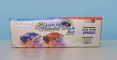 ArtCreativity Light Up Monster Truck Set For Boys And Girls LED Push N Go - Image 1 of 4