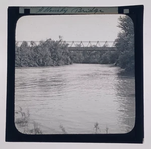 Antique Glass Magic Lantern Slide Allenby Bridge, Jordan. - Picture 1 of 1