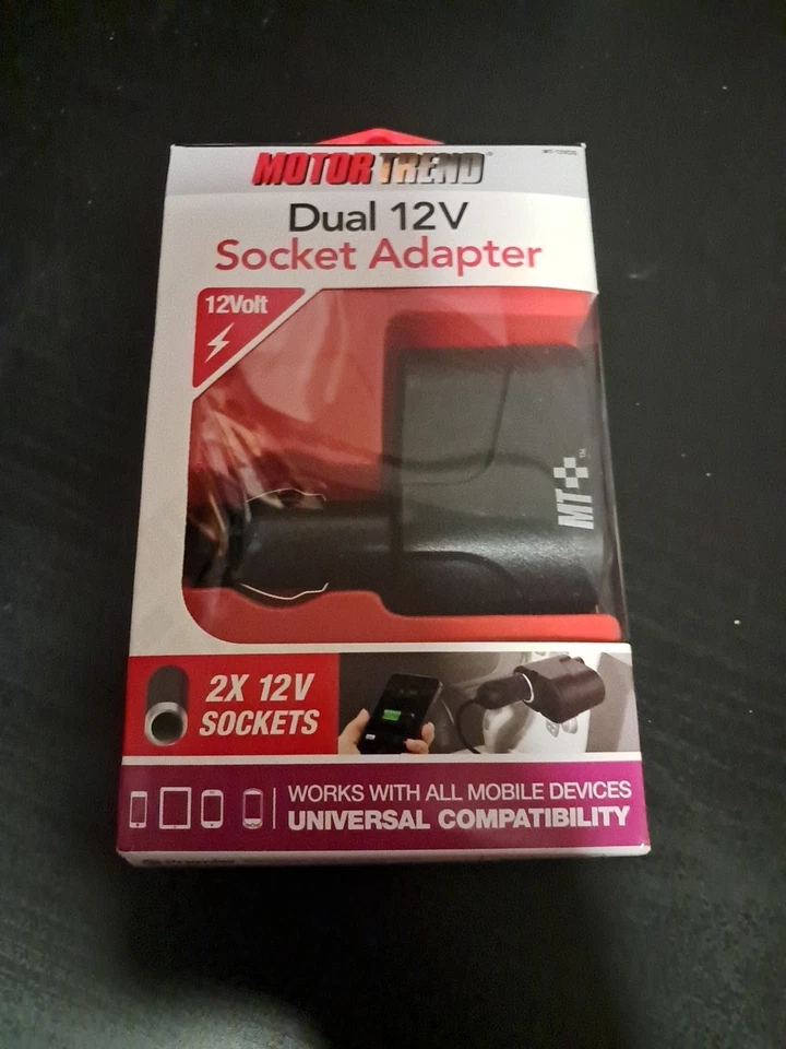 Adaptador Cargador Coche 12v MOTORTREND 12V Adaptador Enchufe Foto 1 de 4