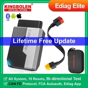 2025 KINGBOLEN Ediag Elite OBD2 scanner auto tutti i sistemi 15 reset e cavo 0,36 m - Foto 1 di 6