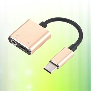 Adaptador Tipo-C Auriculares USB a Audio Divisor para Auriculares Avión - Imagen 1 de 11