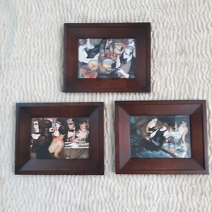 Lot of 3 Juarez Machado Brazilian Artist Framed Prints Art Deco 11x8 5274 - Picture 1 of 10