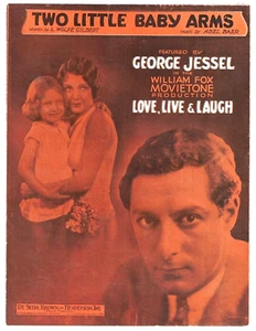 scarce GEORGE JESSEL Sheet Music TWO LITTLE BABY ARMS & MARGHARITA 2 Songs 1929 - Picture 1 of 6