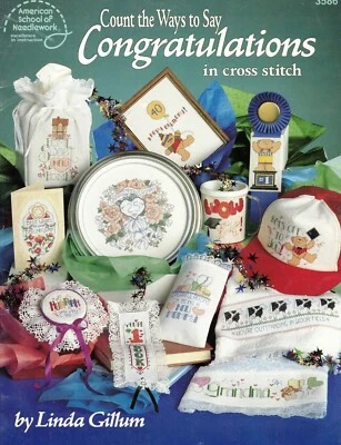 Count The Ways To Say Congratulations 16 Celebration Cross Stitch Patterns - Image 1 of 3