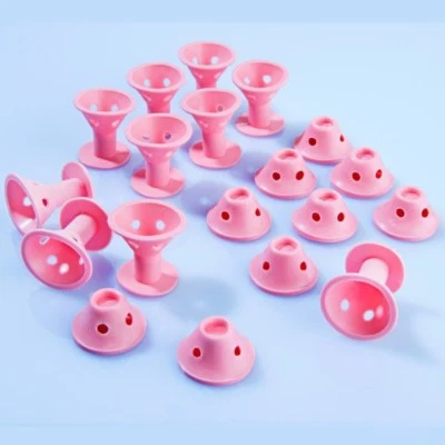 24 Silikon weiche Lockenwickler Frisurenhilfe Haar Styling Locken Wickler Spulen - Bild 1 von 3