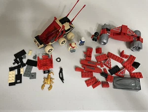 1998 Mega Bloks Lot CREATURE SEEKERS Desert Duel 9122 Grip N Clip Flyer 9144 - Picture 1 of 12