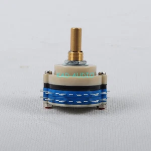 Interruptor giratorio de 2 polos y 12 pasos selector de control de volumen hágalo usted mismo amplificador de tubo de audio - Imagen 1 de 4