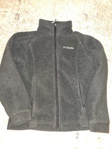 Columbia Kids Black Fleece Full Zip Jacket Size 7/8 - Picture 1 of 4