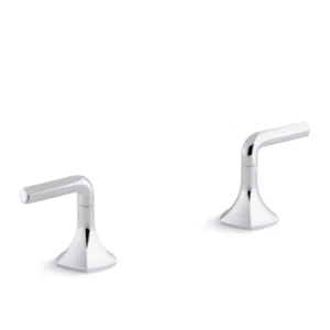 Kohler K-27010-4-CP Occasion Lever Handles for Bathroom Sink, Chrome - Picture 1 of 2