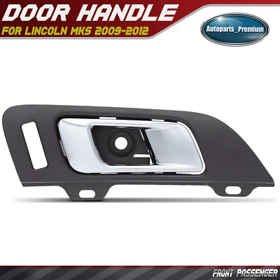 Manija de puerta interior cromada y marrón para pasajero delantero para Lincoln MKS 2009-2012 Foto 1 de 4