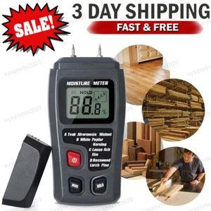 Medidor de humedad de madera LCD digital portátil probador para leña papel cartón - Imagen 1 de 13