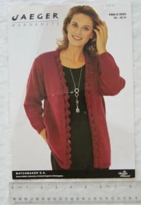 1995 Jaeger 2055 shell edged cardigan, DK, 76-102 cm, 30-40 inch - Picture 1 of 1