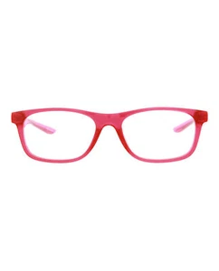 Puma Kids Unisex Square/Rectangle Red Pink Transparent Fashion Designer Eyewear - Picture 1 of 4