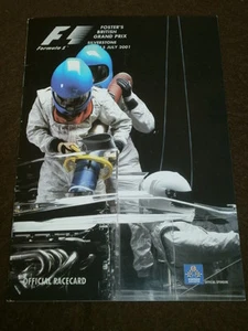 MOTORSPORT RACECARD - F1 BRITISH GRAND PRIX - JULY 13 2001 - 28PP - Picture 1 of 1
