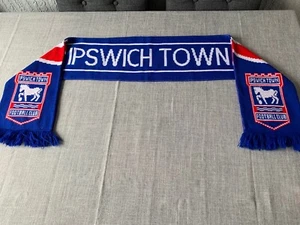 Ipswich Town Scarf With Club Crests 58” X 7” - Picture 1 of 4