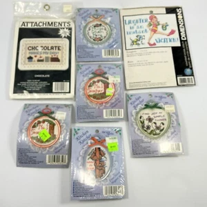 Vintage New Berlin Kitchen Catcher Cross Stitch Kit Lot of 7 New Sealed Crafts - Picture 1 of 4