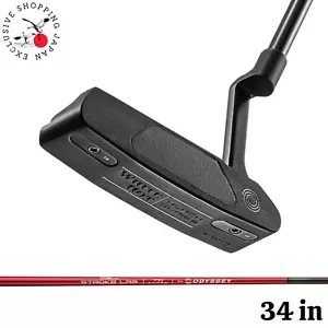 Odyssey White Hot Black TWO #2 Putter 34 inch STROKE LAB Red Shaft Right Mens - Picture 1 of 11