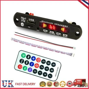 Modulo audio auto UK compatibile Bluetooth 5.0 12V MP3 WMA scheda decoder colore scr - Foto 1 di 10