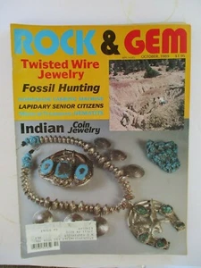  1989 OCTOBER Vintage Rock & and Gem Magazine  Rockhound GOLD HUNTERS - Picture 1 of 2