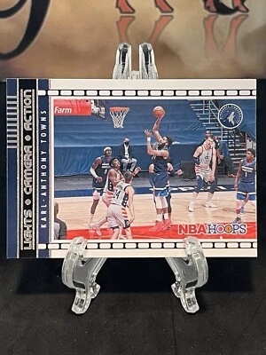 2021-22 Panini NBA Hoops Karl-Anthony Towns #5 Lights Camera Action Timberwolves - Image 1 of 3
