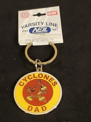 IOWA STATE CYCLONES DAD Team Logo Oval key chain by Neil Varsity Line - Image 1 of 4