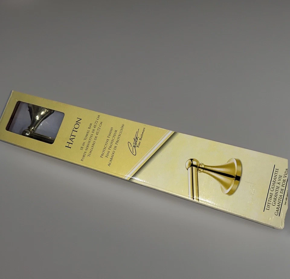 Gatco Hatton 18-in Polished Brass Towel Bar 4771