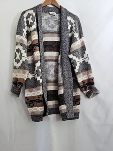 Vtg Hot Cashews Southwestern Cardigan Sweater Mens XL USA Acrylic 90s Aztec Knit - Picture 1 of 4