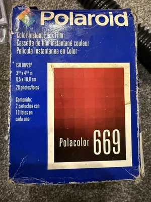 Polaroid 669 Type Color Film 2 TWIN PACKS - REFRIGERATED! (40 exposures) - Image 1 of 3