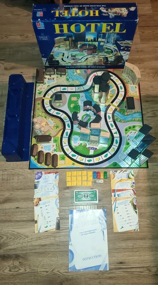 MB Games Hotel Board Game - Complete Milton Bradley  - Image 1 of 4