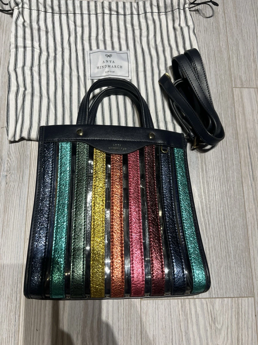 アニヤハインドマーチ rainbow woven トートバッグ ANYA HINDMARCH