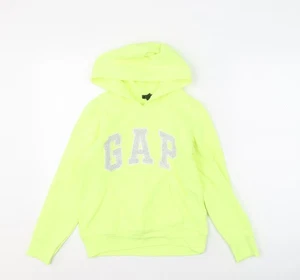 Gap Girls Green Pullover Hoodie - 12 Years, Logo, Long Sleeve - Picture 1 of 12