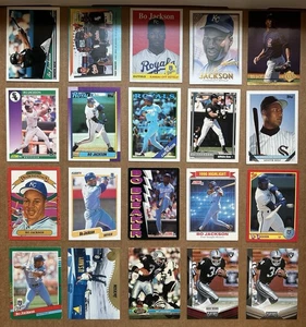 Bo Jackson 20 Card Lot EX-NM-MT Topps Donruss Score Fleer Upper Deck Inserts - Picture 1 of 5