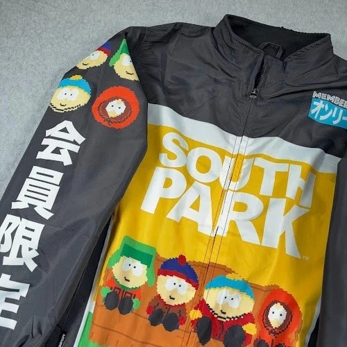 NWT South Park Members Only Bomber Jacket Mens medium Cartman Kyle Graphic NEW - Image 1 of 4