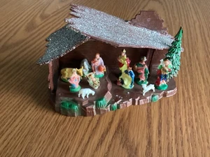 Vintage Plastic Nativity Hong Kong Manger Scene Christmas 6" Long 12PCS - Picture 1 of 15