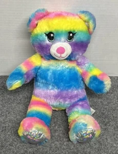 Build A Bear Workshop Rainbow Tie Dye Bear 16" Teddy Plush Multi-Color - Picture 1 of 3