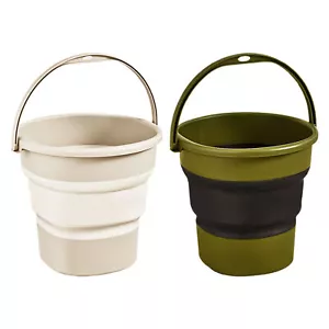 Folding Water Bucket Camping 9L Car Wash Bucket Space Saving Outdoor usefulness - Picture 1 of 5