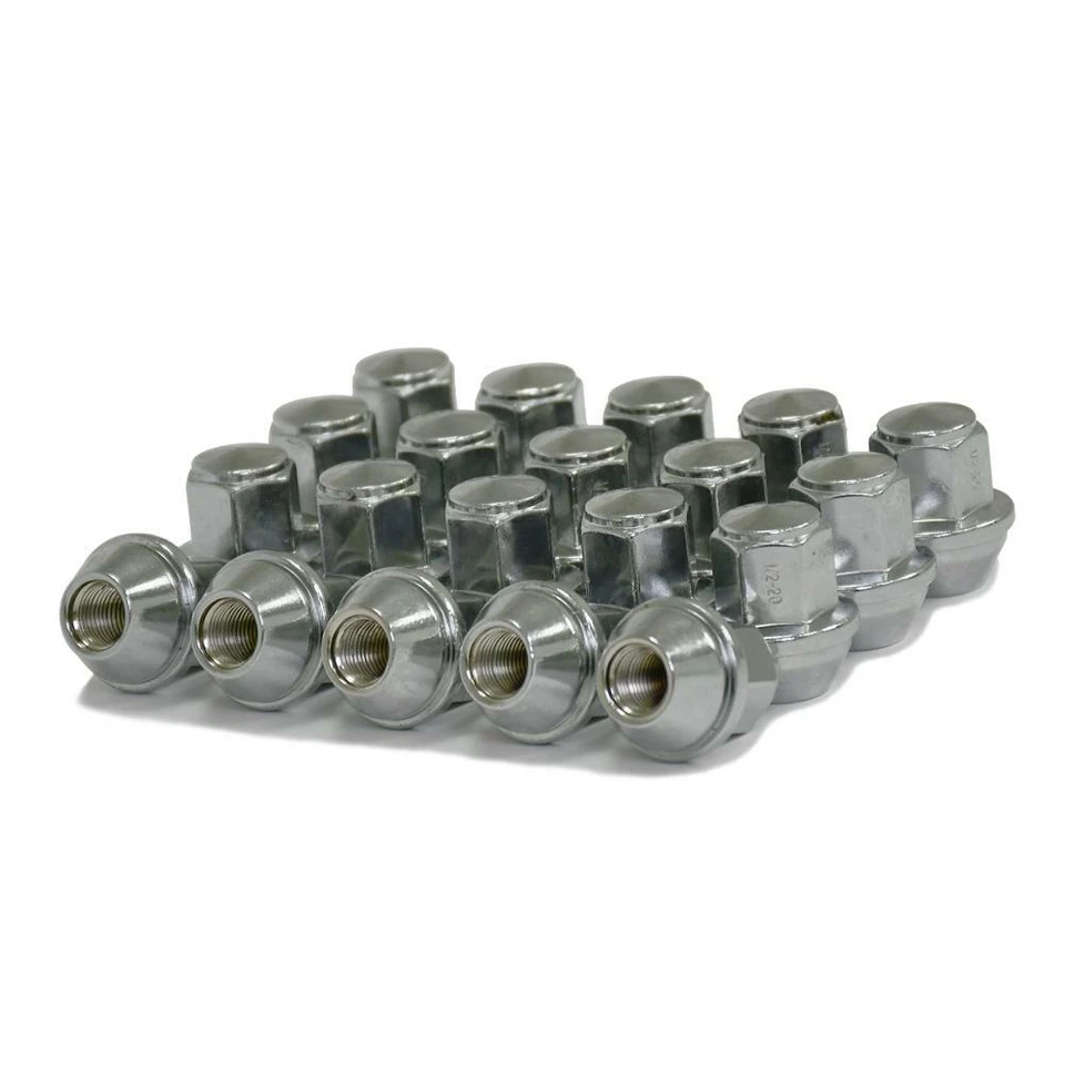 Tacos cromados estilo fábrica 1/2"x20 (20) aptos para Ford Mustang 1979-2014 13/16" hexagonales Foto 1 de 1