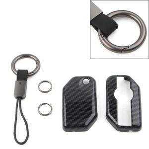 For BMW F750GS F850GS R1200GS R1250GS Carbon Fiber Key Chain Procter Cover Fob - Picture 1 of 10