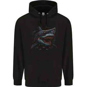 Megalodon Prehistoric White Shark Dinosaur Childrens Kids Hoodie - Picture 1 of 3