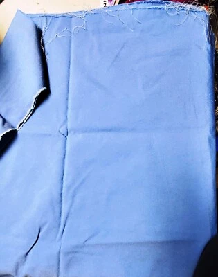 Light Blue Polyester Stretch chambray Fabric  1.625 yds X 48" - Image 1 of 4