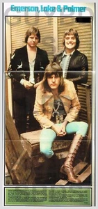 1973 DOCUMENT ( ROF 03 ) POSTER MUSIQUE GROUPE ELP EMERSON LAKE PALMER - Picture 1 of 1